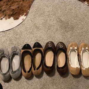 Tory Burch flats (four pairs)